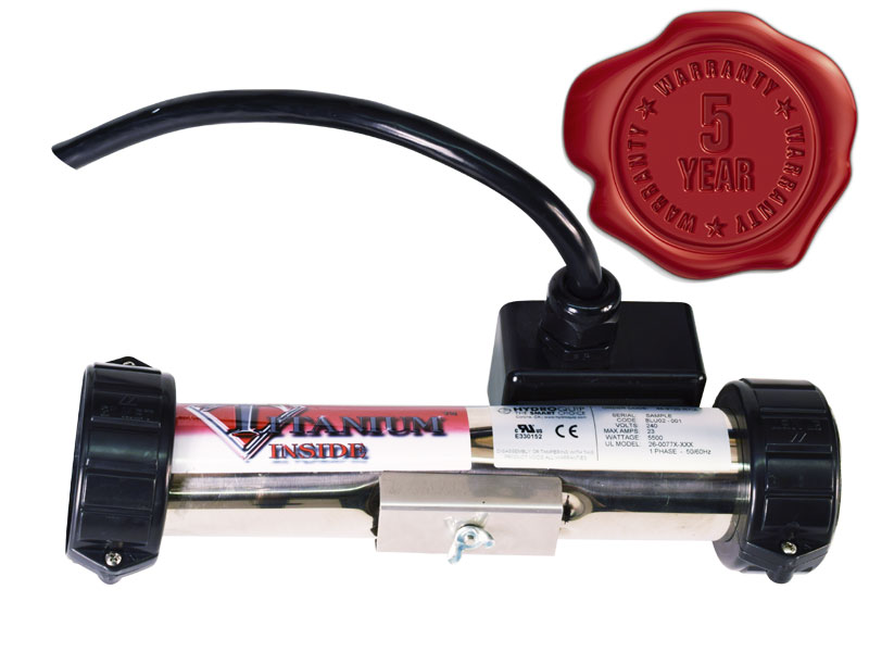 Titanový ohřev vířivky - záruka 5 let