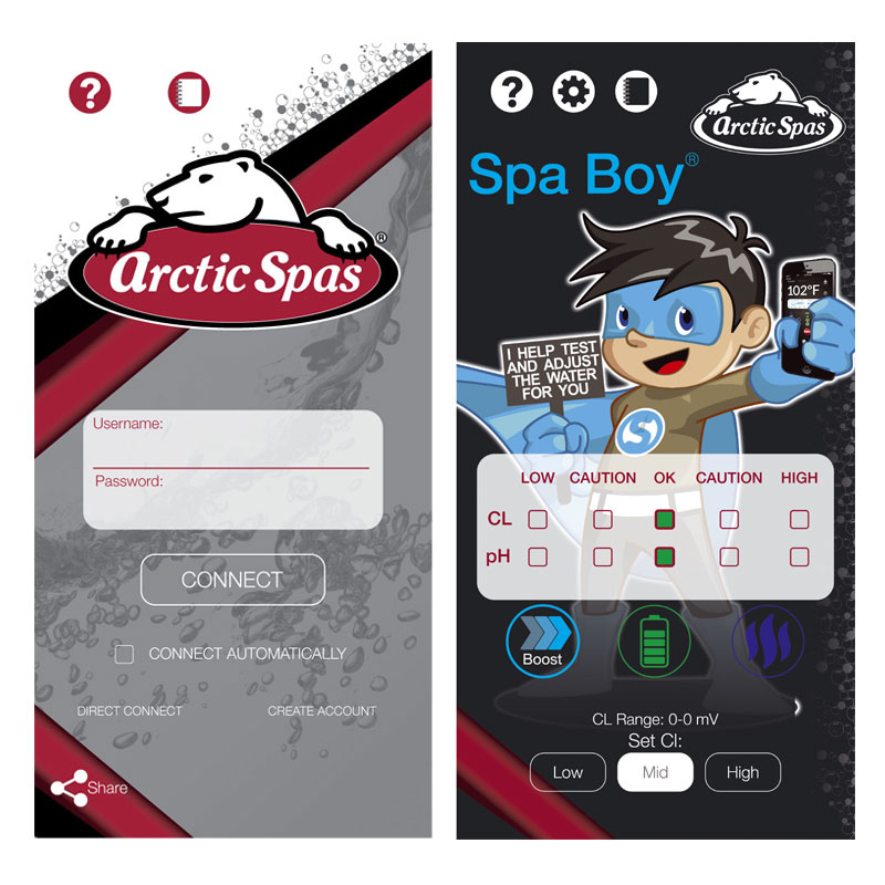 SpaBoy - aplikace v mobilu