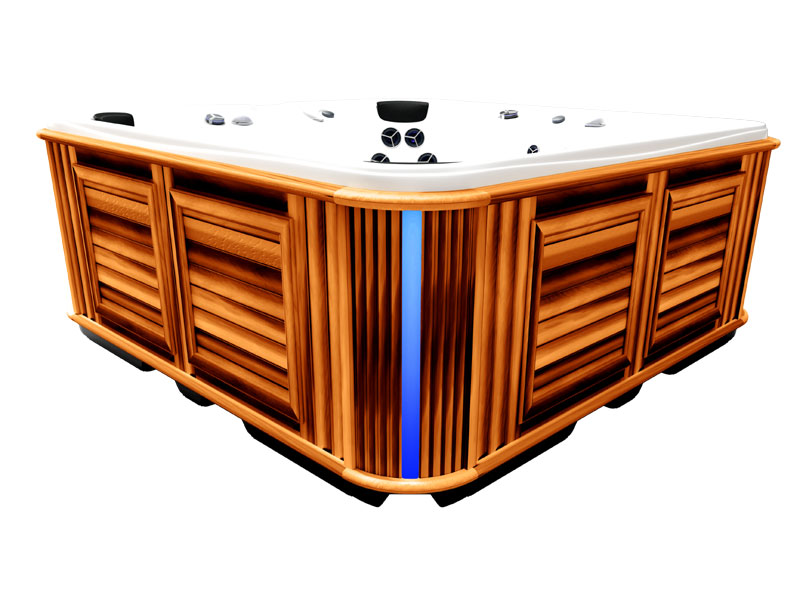 Světelný pásek v rohu vířivky